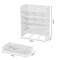 Spacrea Pen Holder Desk Organizer - Desk Organizers and Accessories, Pencil Holder with 10 Compartments and 1 Drawer(White)